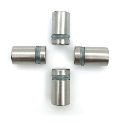 Saten Çizim Dökme vidaları Paslanmaz Çelik Kenar Yakalama İşaret Sahibi Cam Dökme