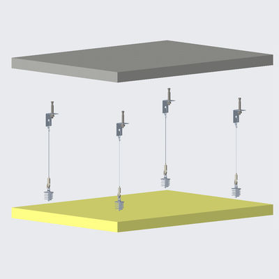 Kolayca takılan avize akustik panel tel kiti süspansiyon sistemi ses yalıtım malzemesi